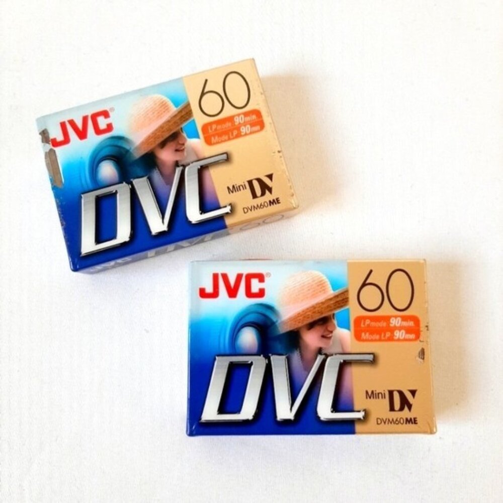 JVC DVC 60 LP MODE 90, MINI DV 60ME SEALED DISCONTINUED